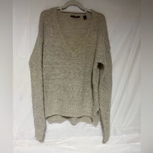 Scotch & Soda Light Beige V-Neck Sweater
